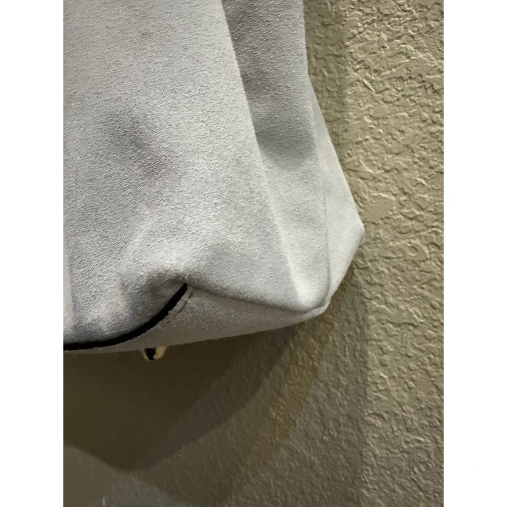 Anna Paola Cream Suede Hobo Bag Luce